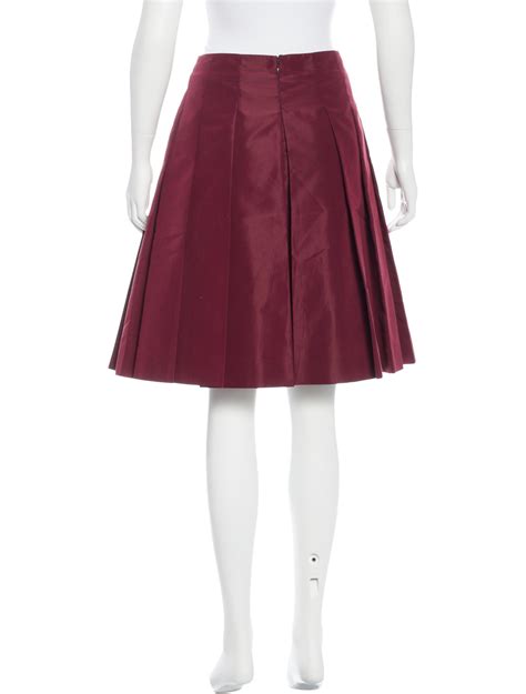 prada satin mini skirt|prada pleated skirt.